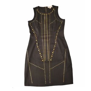 Nicky Minaj Gold studded Bodycon Dress
